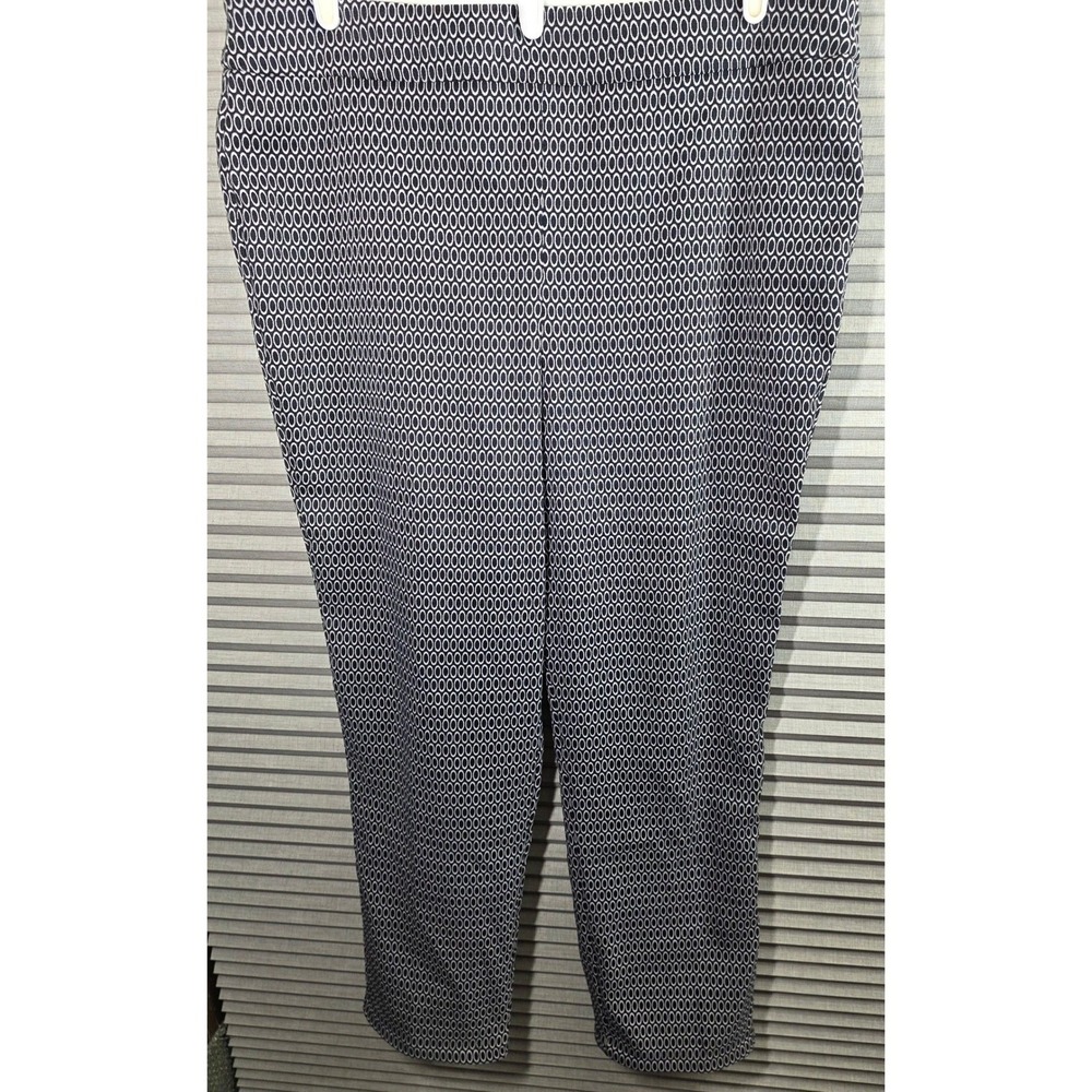 JM Collection Pull On Pants Plus Size 2X XXL Black White Stretch Tummy Control